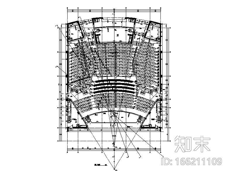 [内蒙古]四层新古典风格多功能文化中心建筑施工图（1...cad施工图下载【ID:166211109】