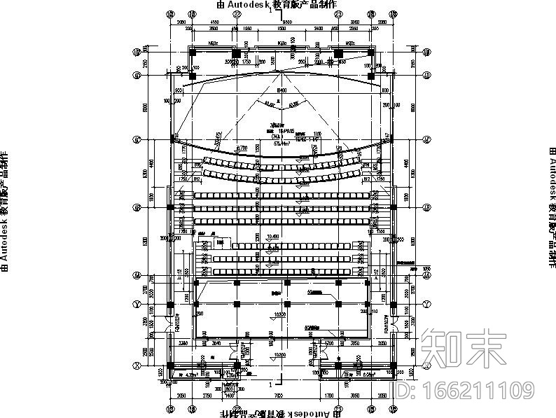 [内蒙古]四层新古典风格多功能文化中心建筑施工图（1...cad施工图下载【ID:166211109】