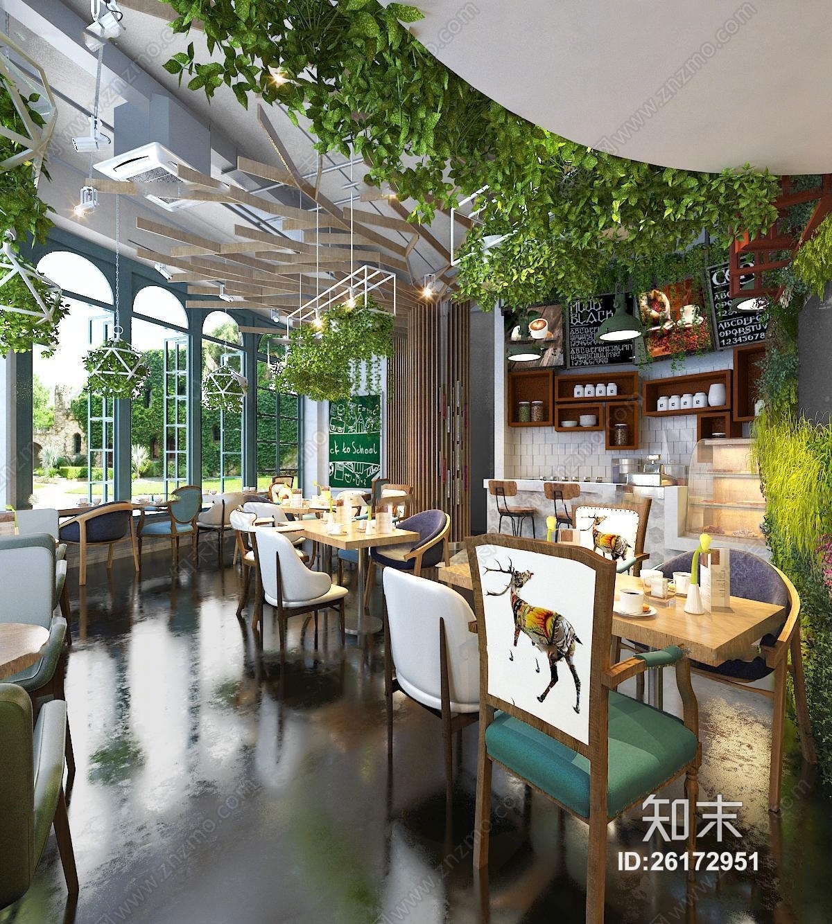 现代咖啡店3D模型下载【ID:26172951】