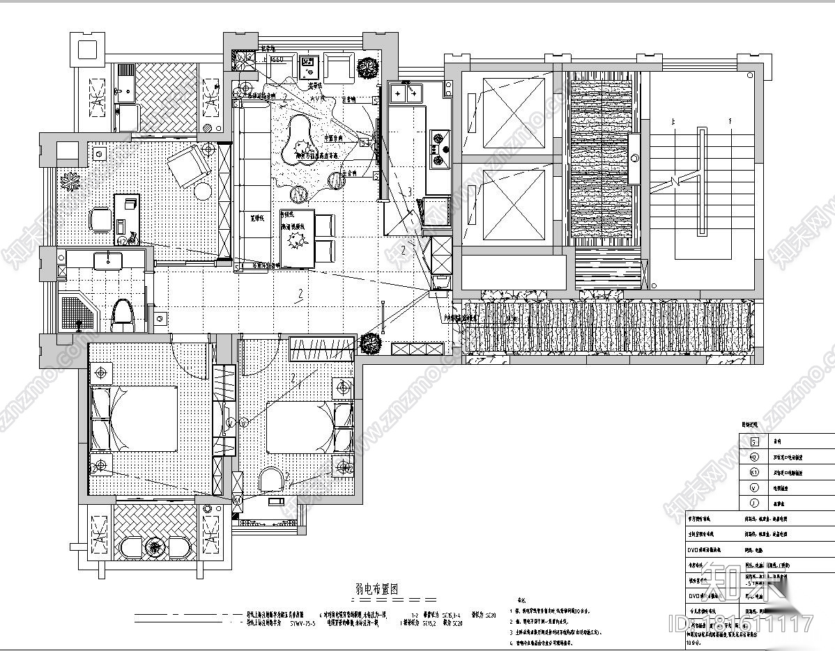 [福建]福州中茵上城国际室内施工图设计（包含CAD+实景图...cad施工图下载【ID:181611117】