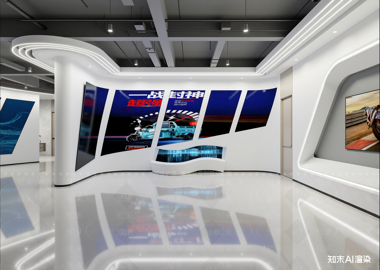 现代汽车展厅3D模型下载【ID:1214830559】