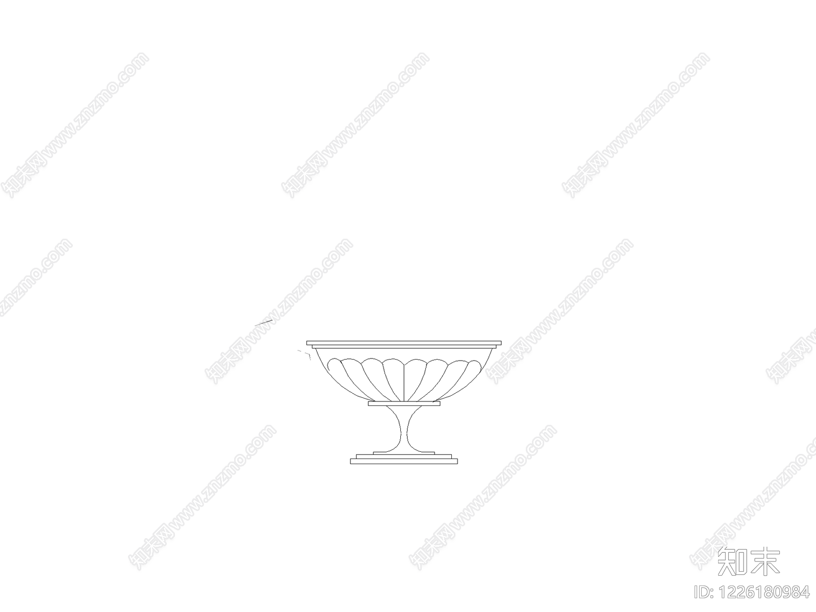 摆件cad施工图下载【ID:1226180984】