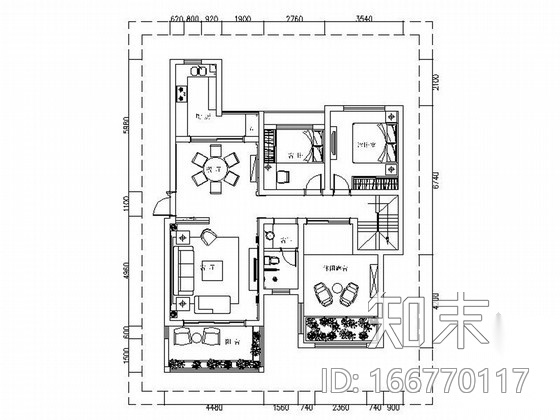 富丽豪华欧式风格两层小别墅室内设计装修施工图（含效果...cad施工图下载【ID:166770117】