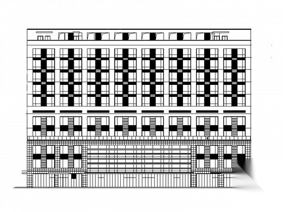 [江苏]10层现代风格省级人民医院建筑设计施工图（知名设...cad施工图下载【ID:165609193】