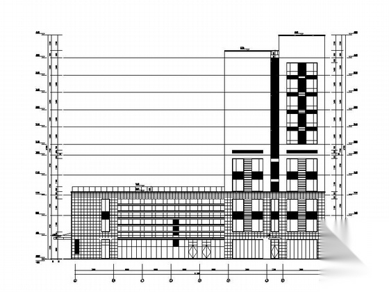 [江苏]10层现代风格省级人民医院建筑设计施工图（知名设...cad施工图下载【ID:165609193】