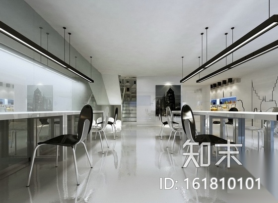 [深圳]现代简约办公室装修图（含效果）cad施工图下载【ID:161810101】