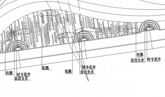 河滨会所景观植物配置图cad施工图下载【ID:161025138】