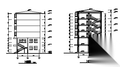 某六层商住楼建筑结构设计图cad施工图下载【ID:149843139】