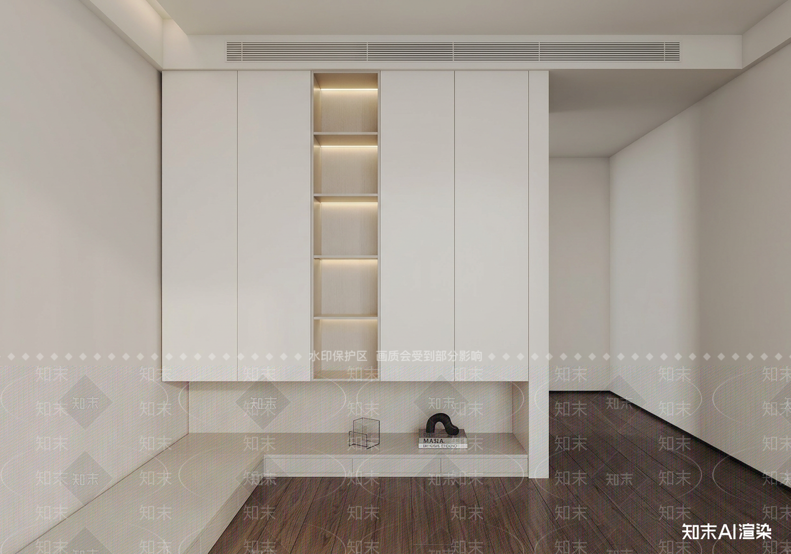 通顶储物展示柜体家居卧室3D模型下载【ID:1227266974】
