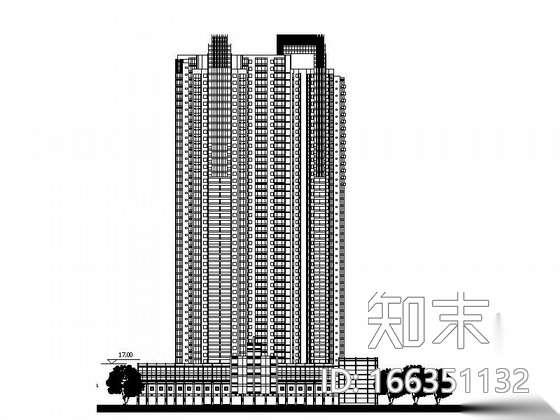 [毕业设计]沿江高层商业及办公单体建筑设计施工图（知名...cad施工图下载【ID:166351132】