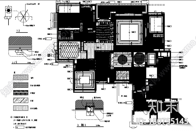 [广东]琶洲城中村天悦户型样板间施工图（附实景图）cad施工图下载【ID:180755145】