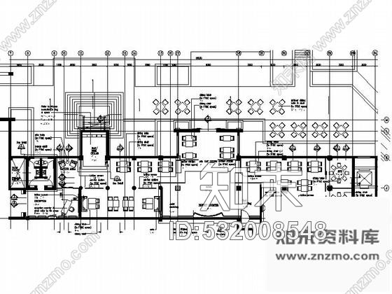 施工图杭州某知名酒店全日制餐厅室内装修图cad施工图下载【ID:532008548】