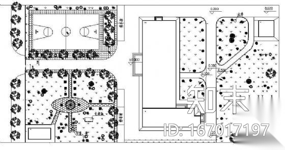 某办公楼室外环境景观施工图cad施工图下载【ID:167017197】