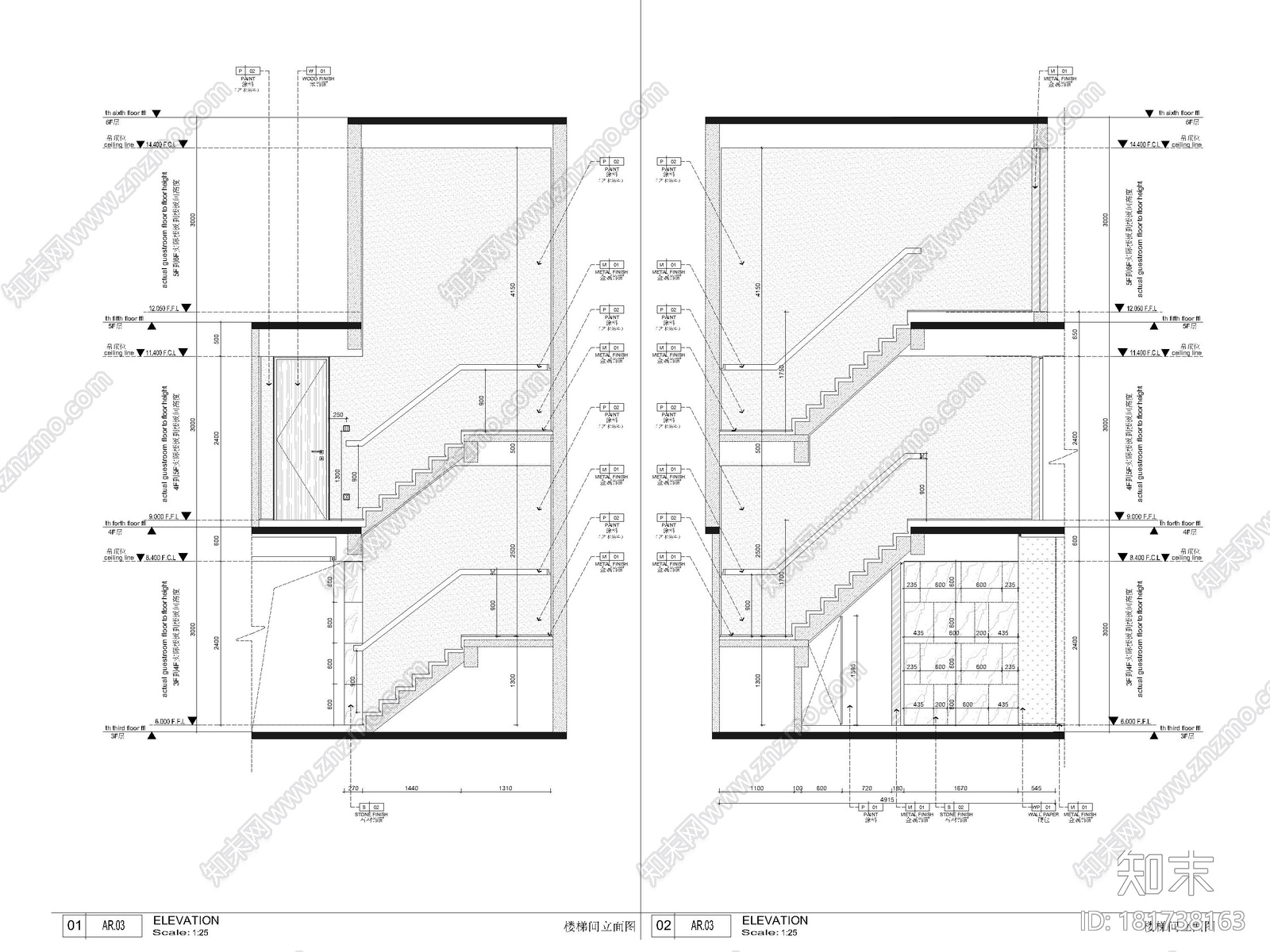 [上海]大宁府上叠三层三居别墅样板间施工图cad施工图下载【ID:181738163】