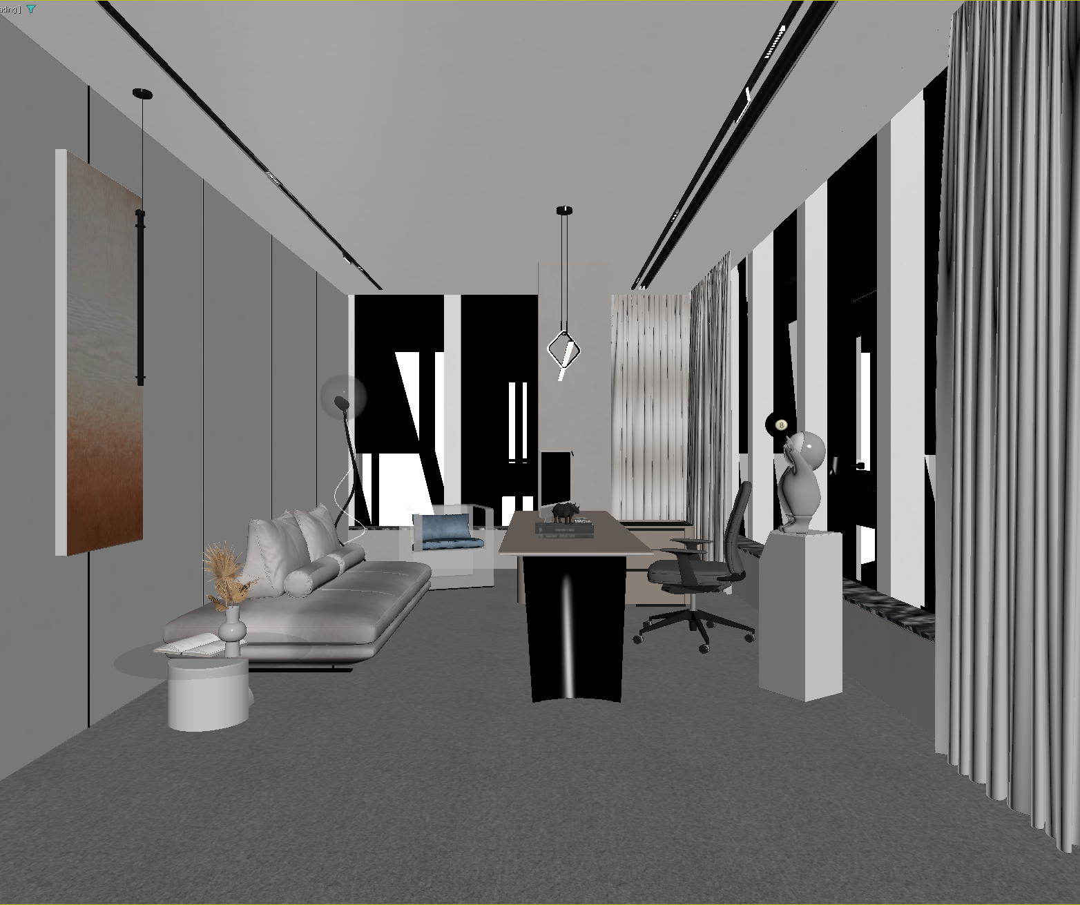 现代办公室3D模型下载【ID:1215102221】