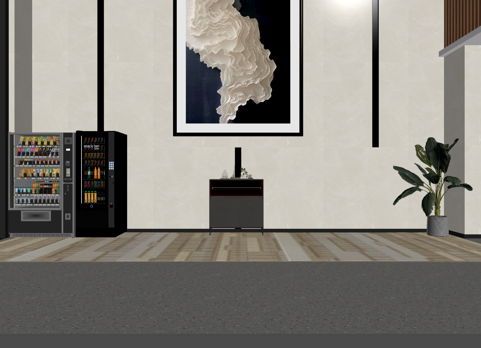 现代茶水间3D模型下载【ID:1214949744】