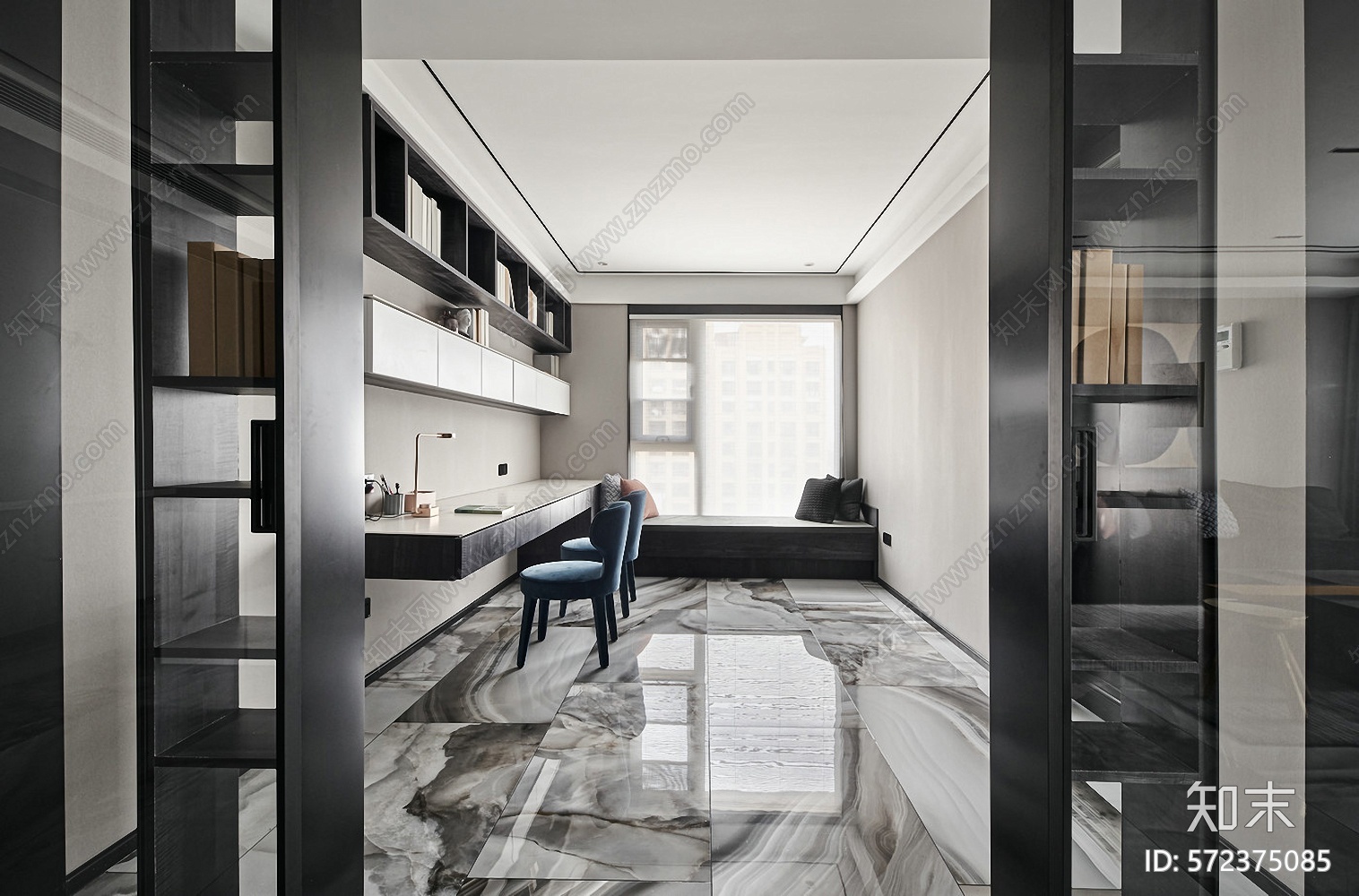 现代山水国际190m²样板间施工图下载【ID:572375085】