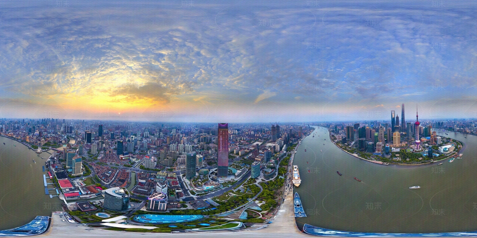 HDR城市外景贴图下载【ID:672389547】