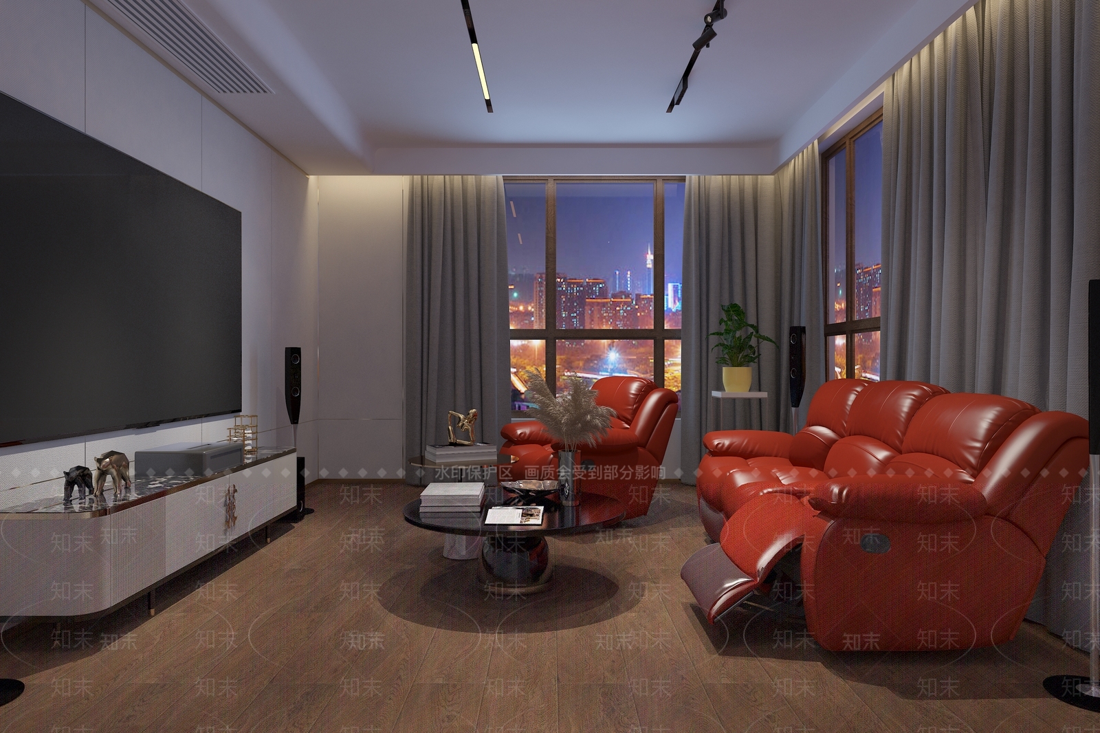 现代影音室3D模型下载【ID:872427920】