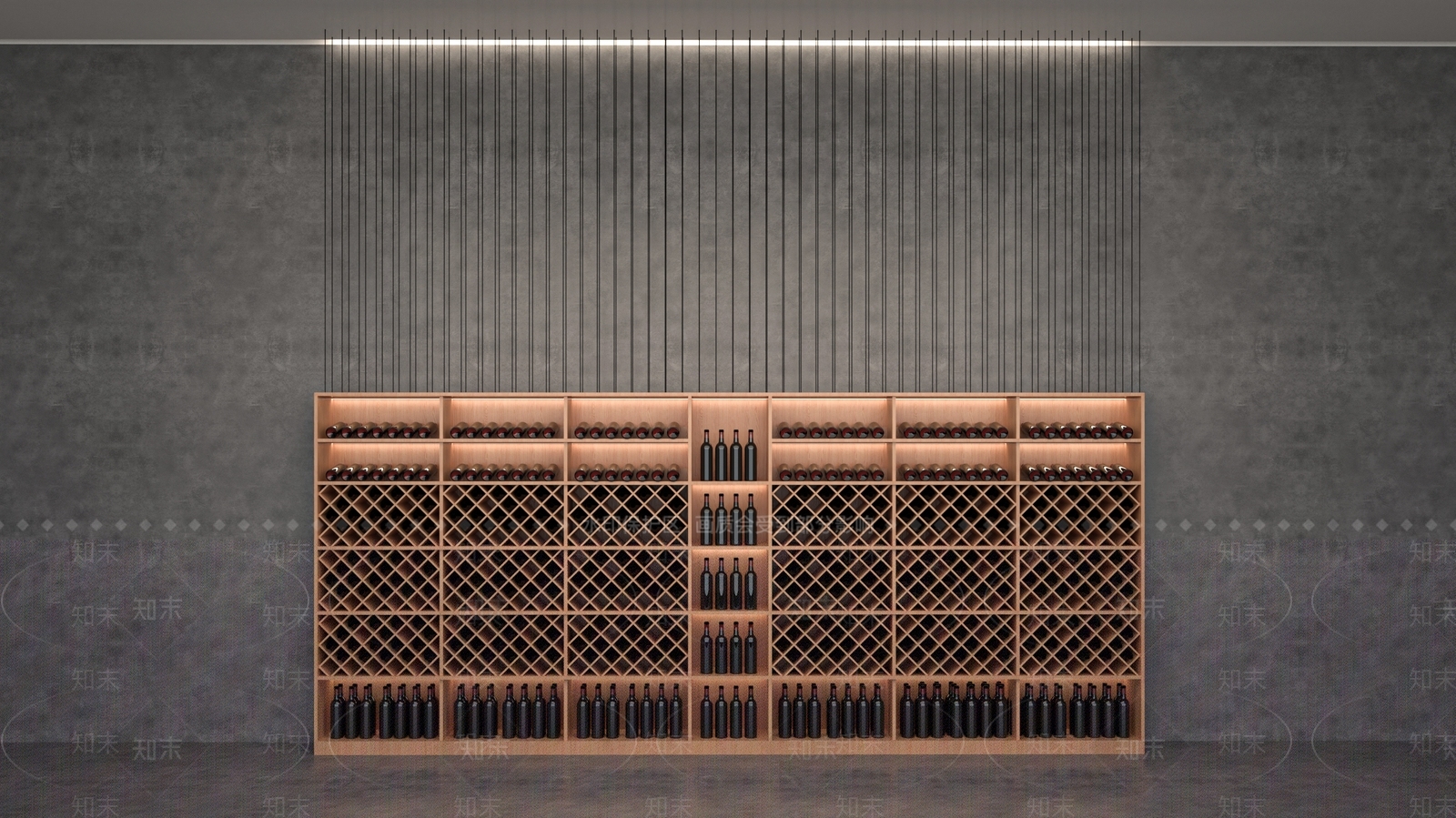 现代风格商场红酒专柜SU模型下载【ID:972504176】