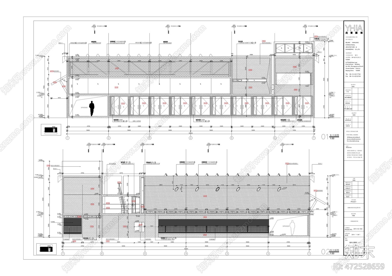 直向建筑cad施工图下载【ID:472528659】