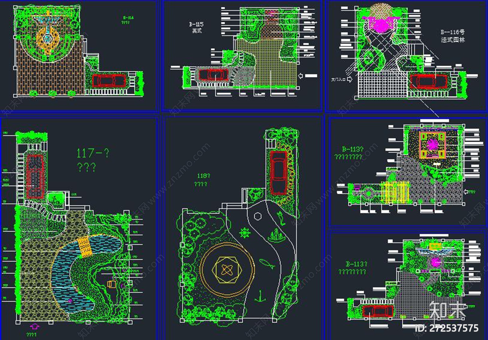 别墅环境设计施工图下载【ID:272537575】