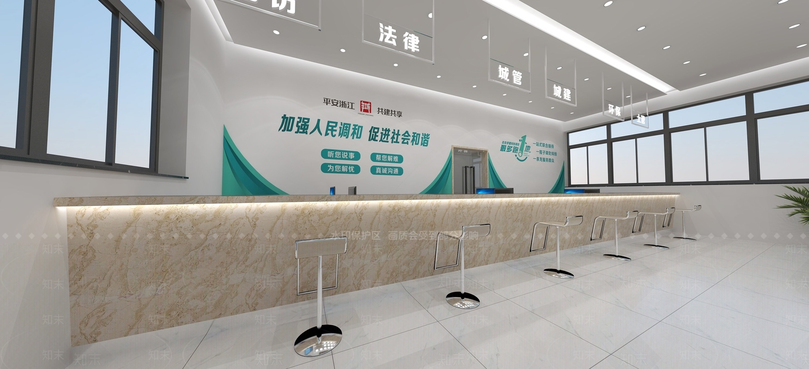 现代风格活动中心SU模型下载【ID:872546008】