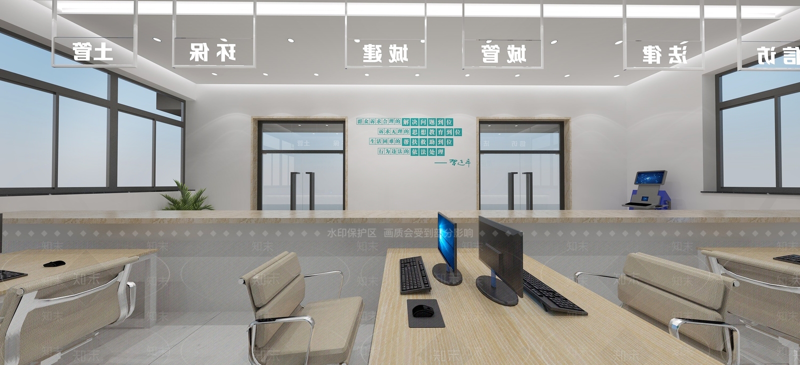 现代风格活动中心SU模型下载【ID:872546008】
