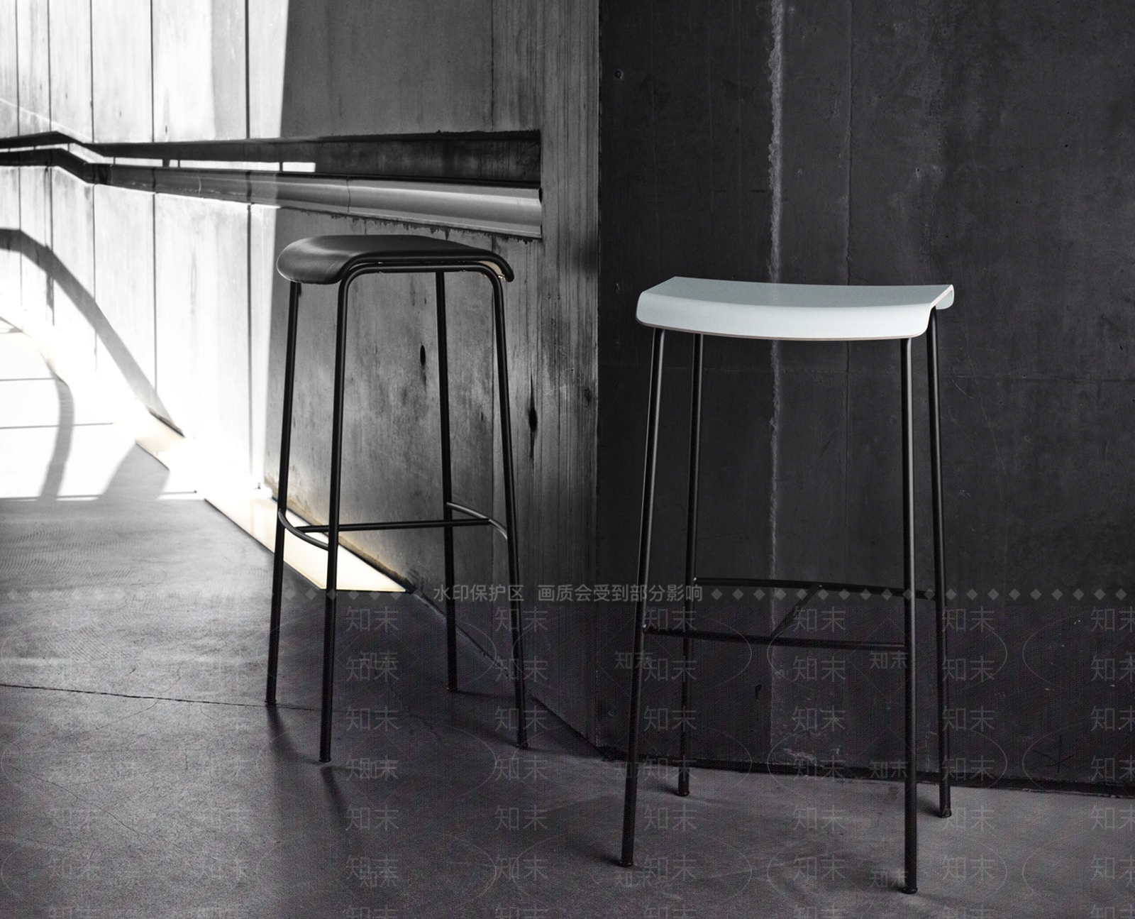 现代风格吧椅SU模型下载【ID:172579151】