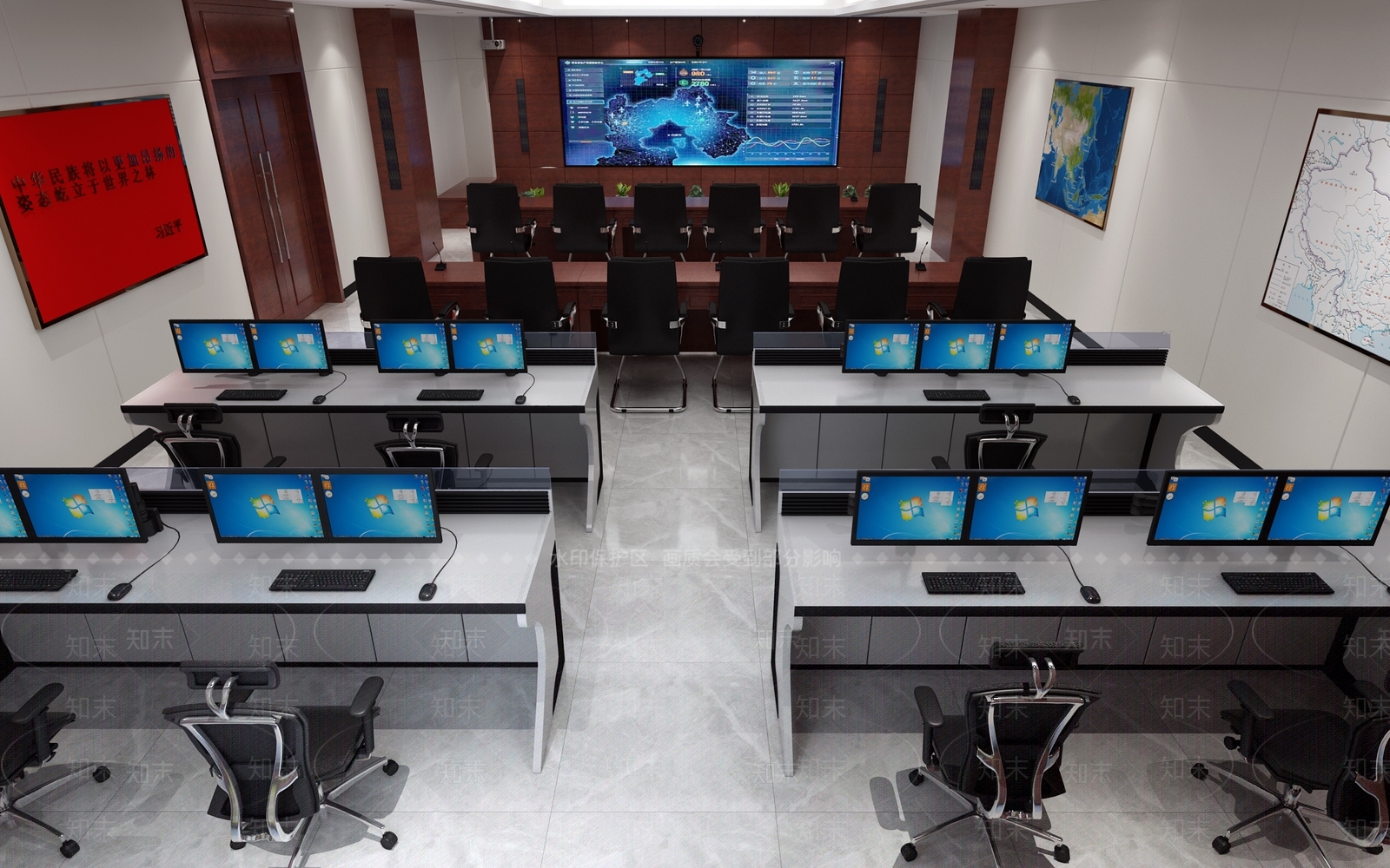 现代会议室3D模型下载【ID:772588807】
