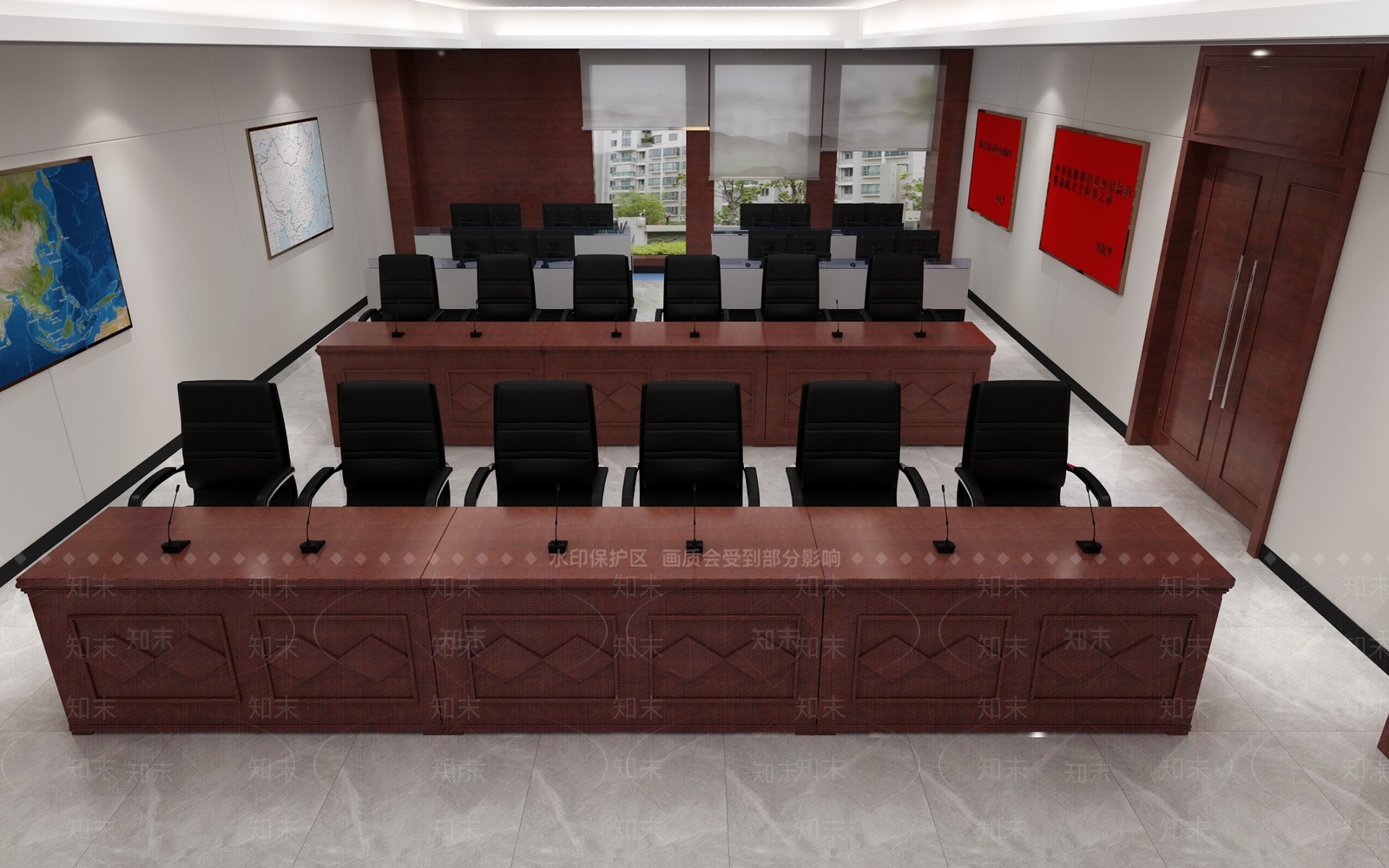现代会议室3D模型下载【ID:772588807】