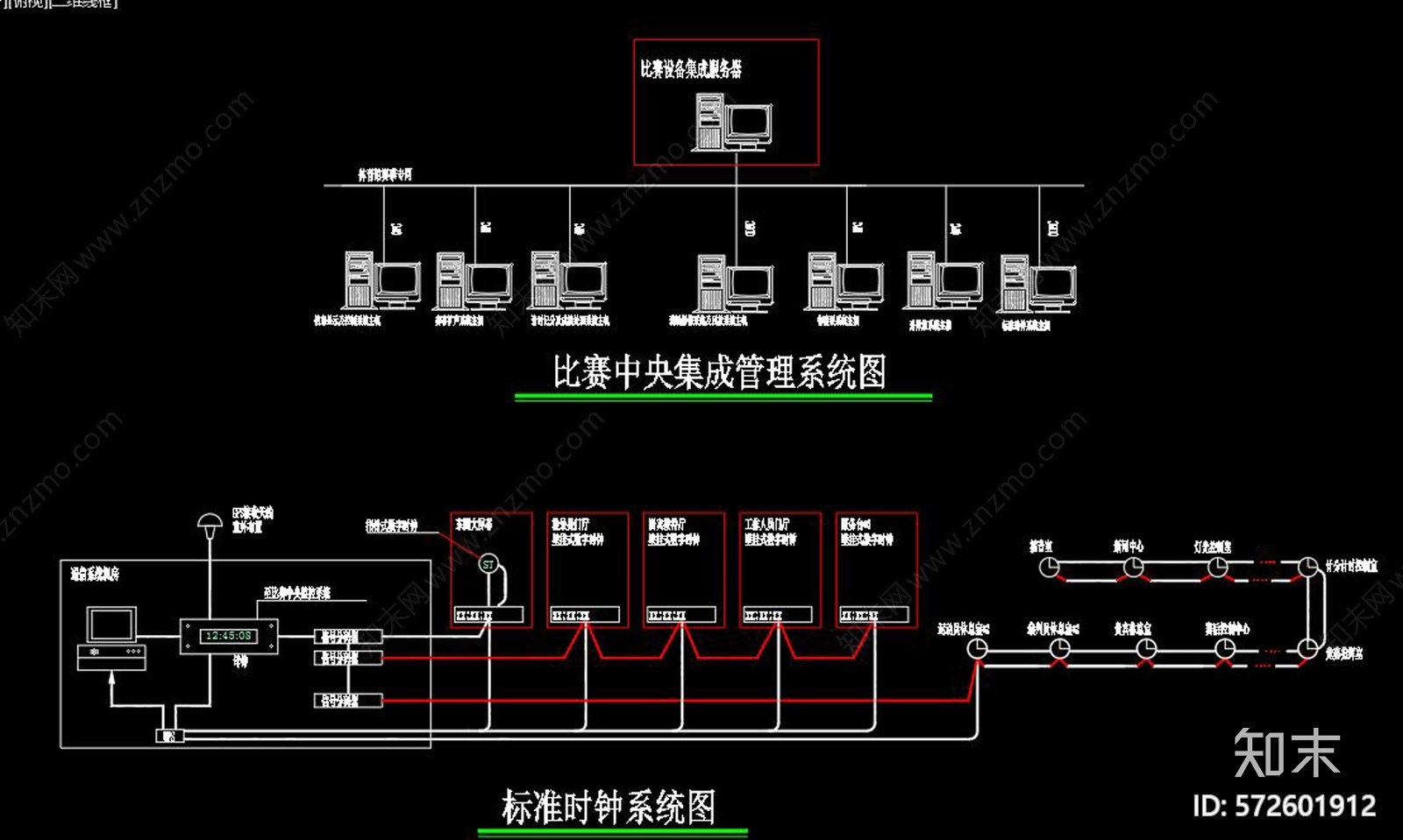 体育馆智能化CAD图纸cad施工图下载【ID:572601912】