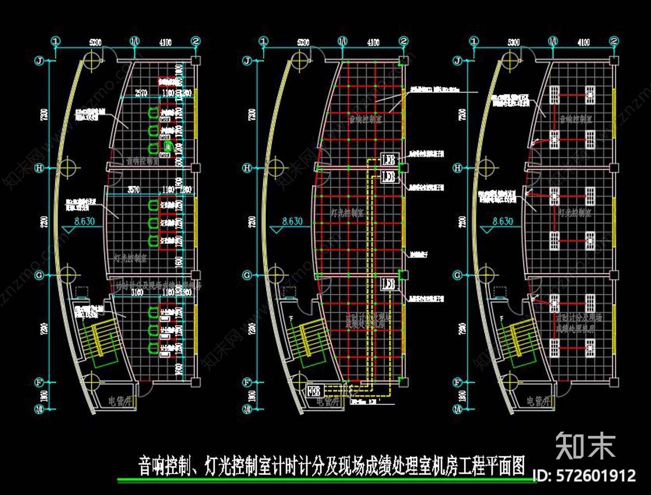 体育馆智能化CAD图纸cad施工图下载【ID:572601912】