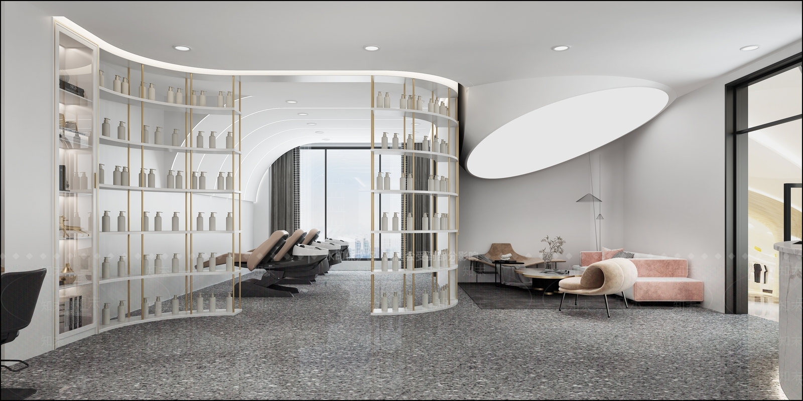现代风格理发店3D模型下载【ID:372632486】