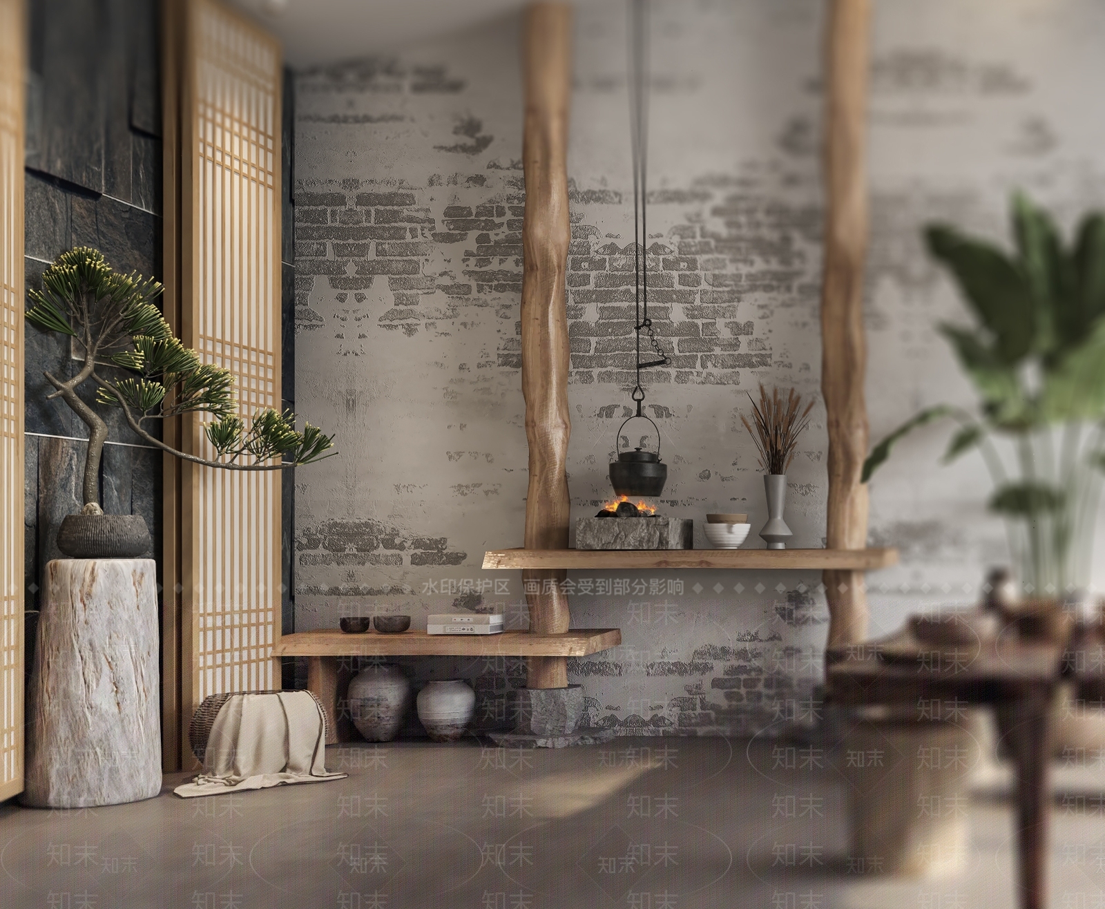侘寂民宿3D模型下载【ID:972713649】