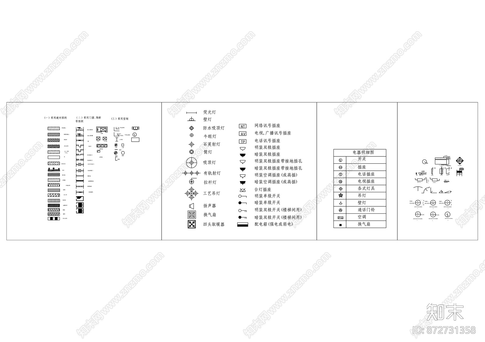图例cad施工图下载【ID:872731358】