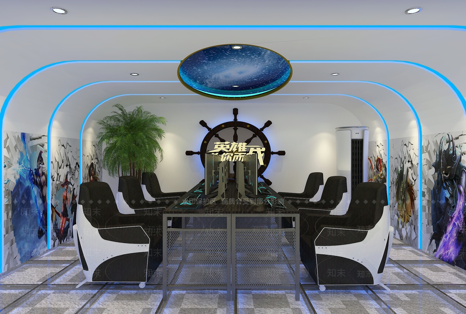 现代网咖3D模型下载【ID:972739215】