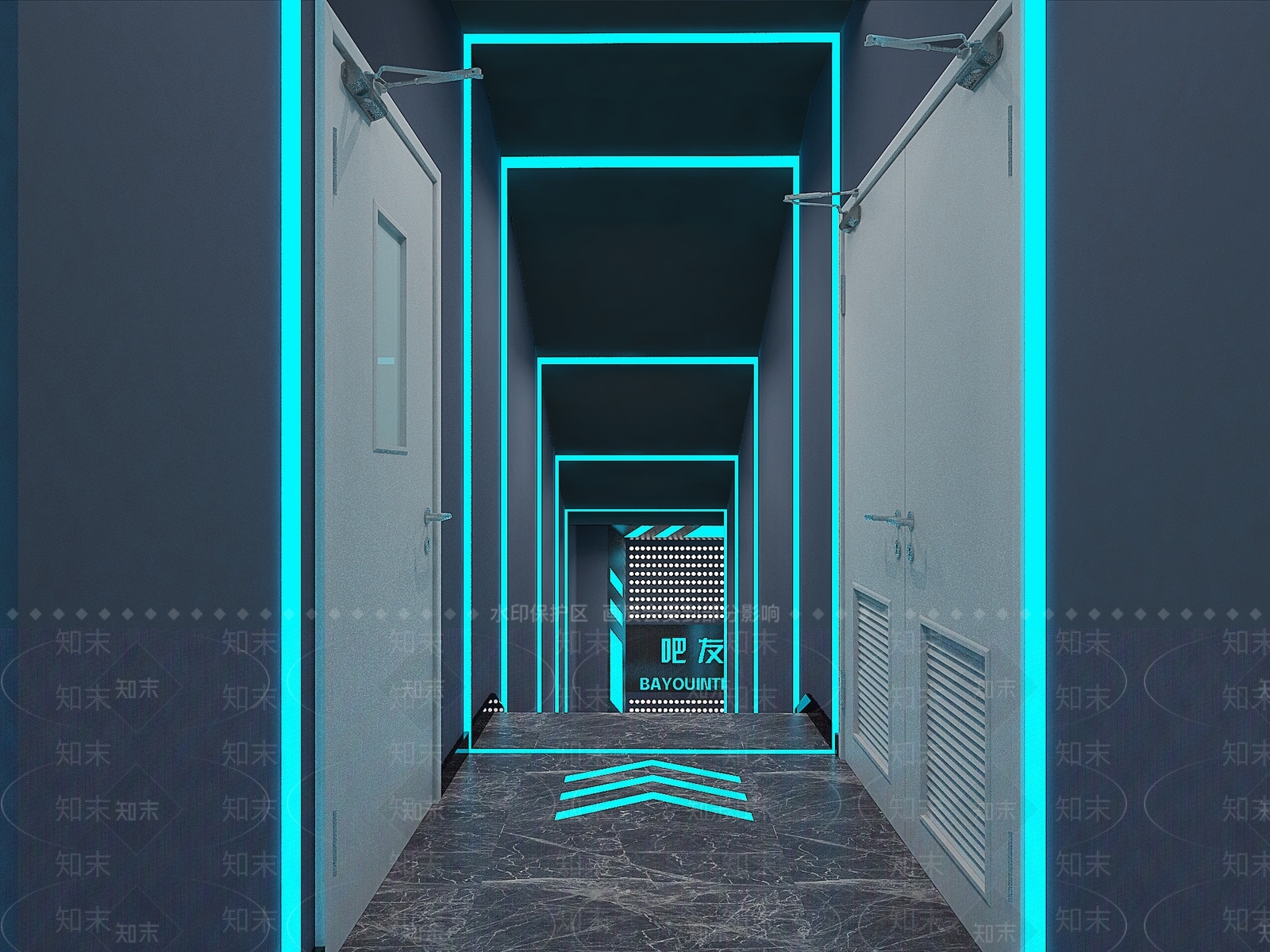 现代网咖3D模型下载【ID:972744272】