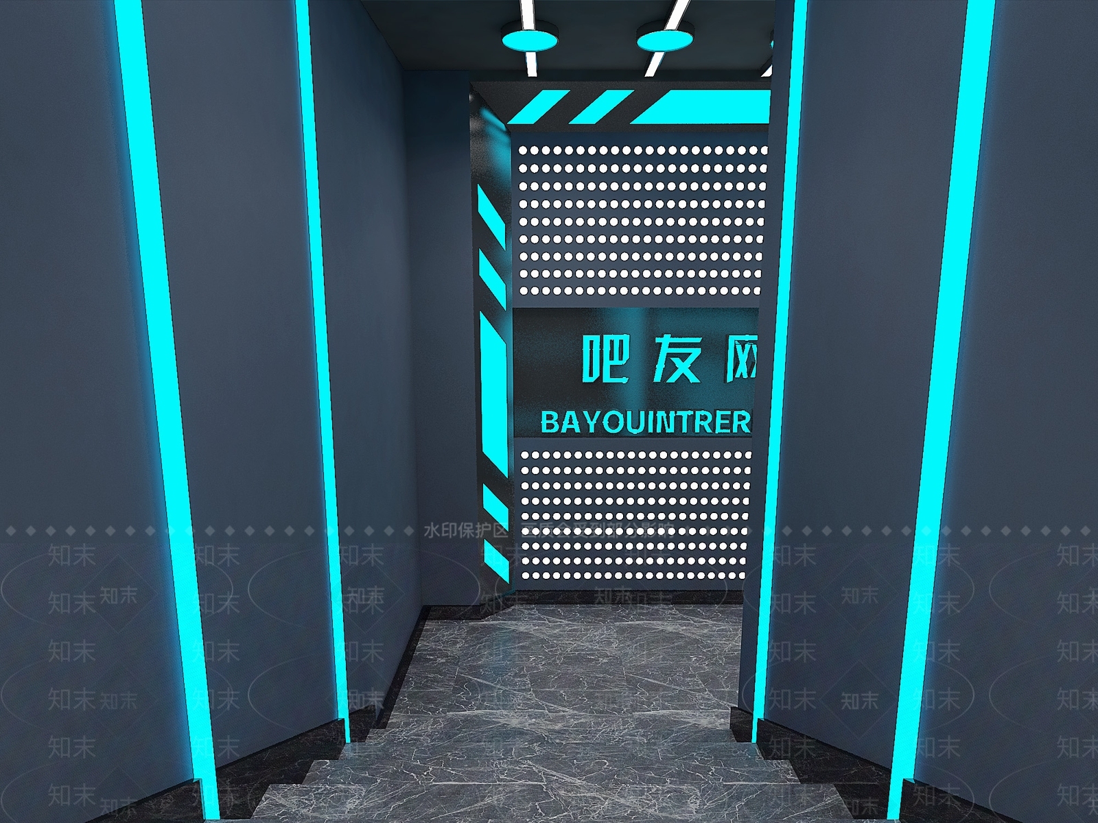 现代网咖3D模型下载【ID:972744272】
