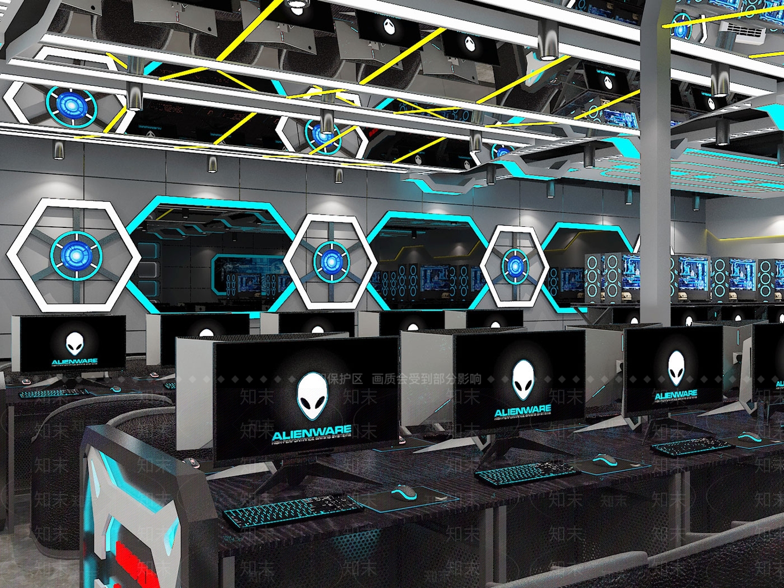 现代网咖3D模型下载【ID:972749203】