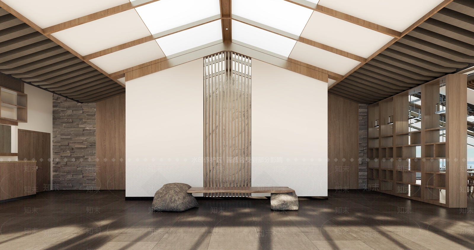 现代风格餐厅SU模型下载【ID:972760091】