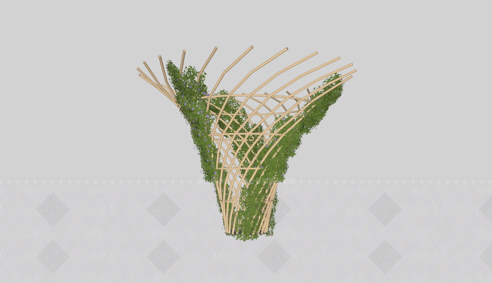 现代风格景观柱SU模型下载【ID:672800880】