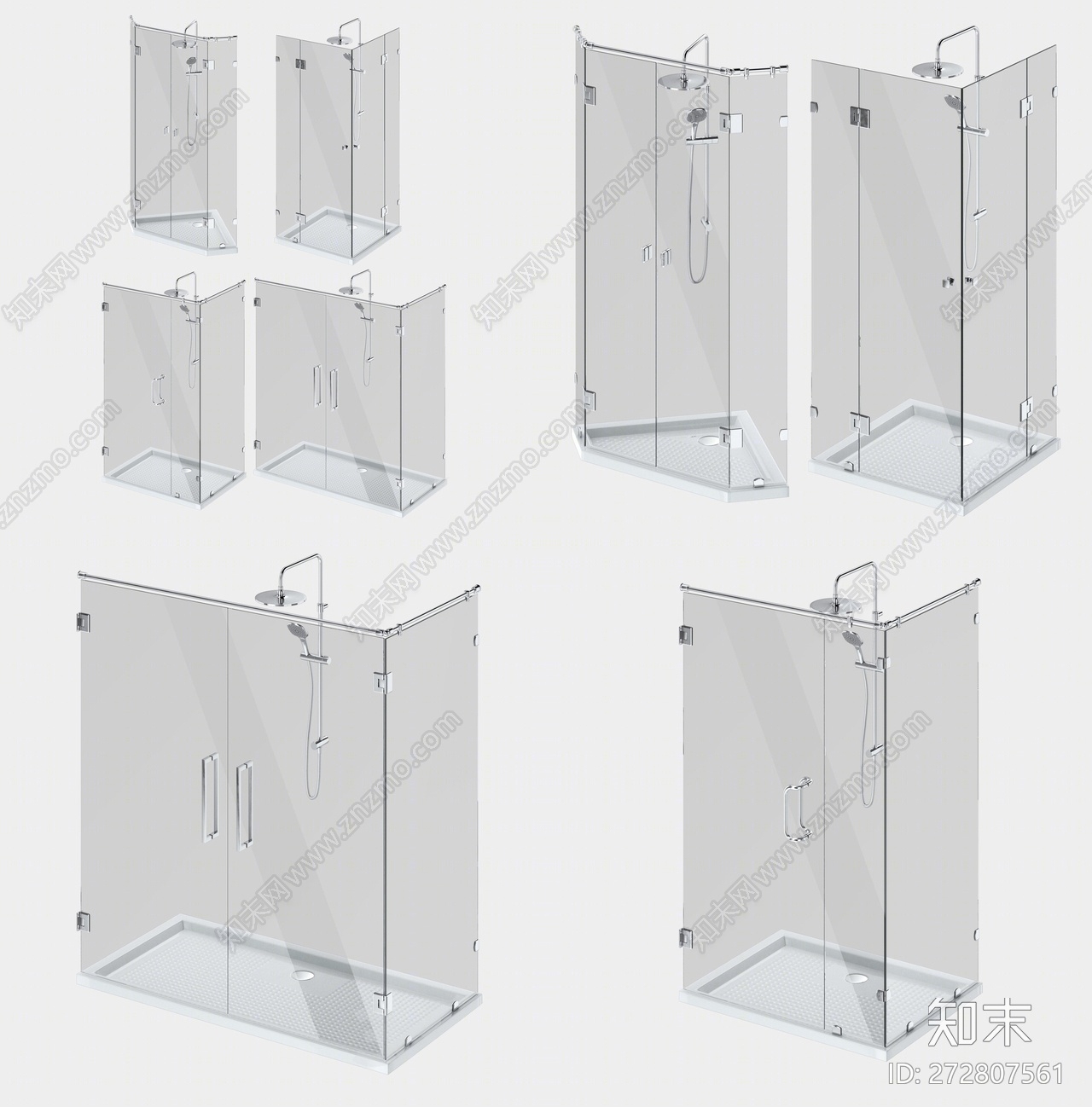 现代淋浴间3D模型下载【ID:272807561】