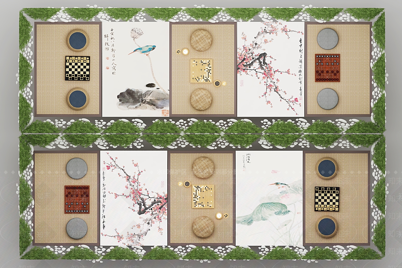 新中式国际象棋3D模型下载【ID:772844478】