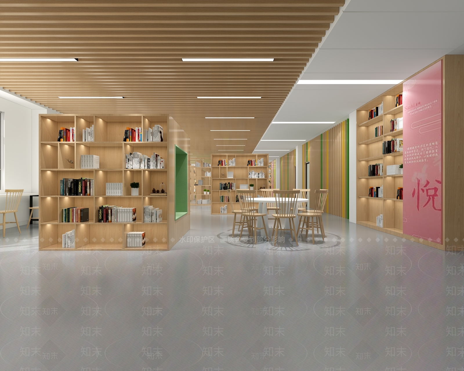 现代图书馆3D模型下载【ID:872917213】