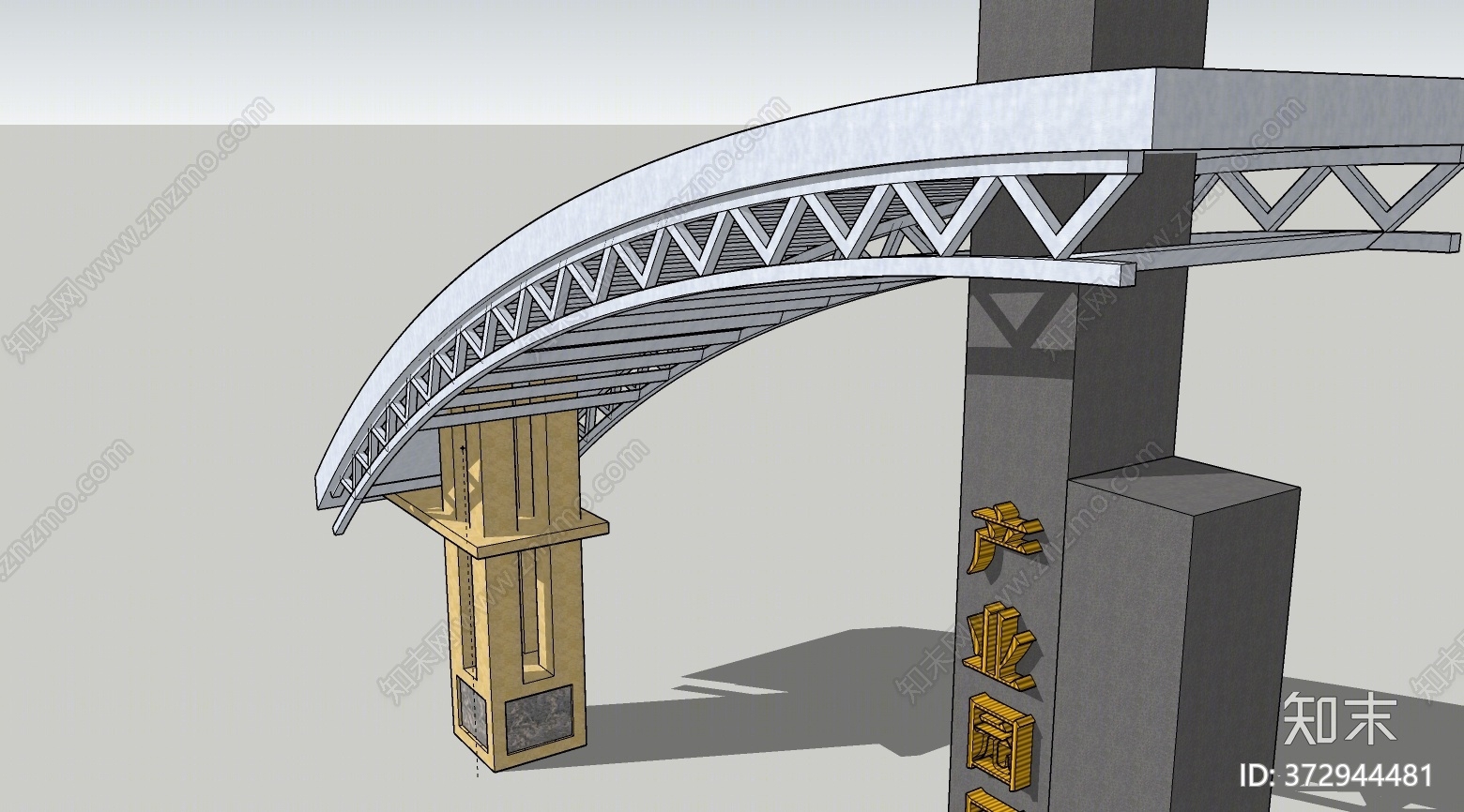 工业风格大门SU模型下载【ID:372944481】