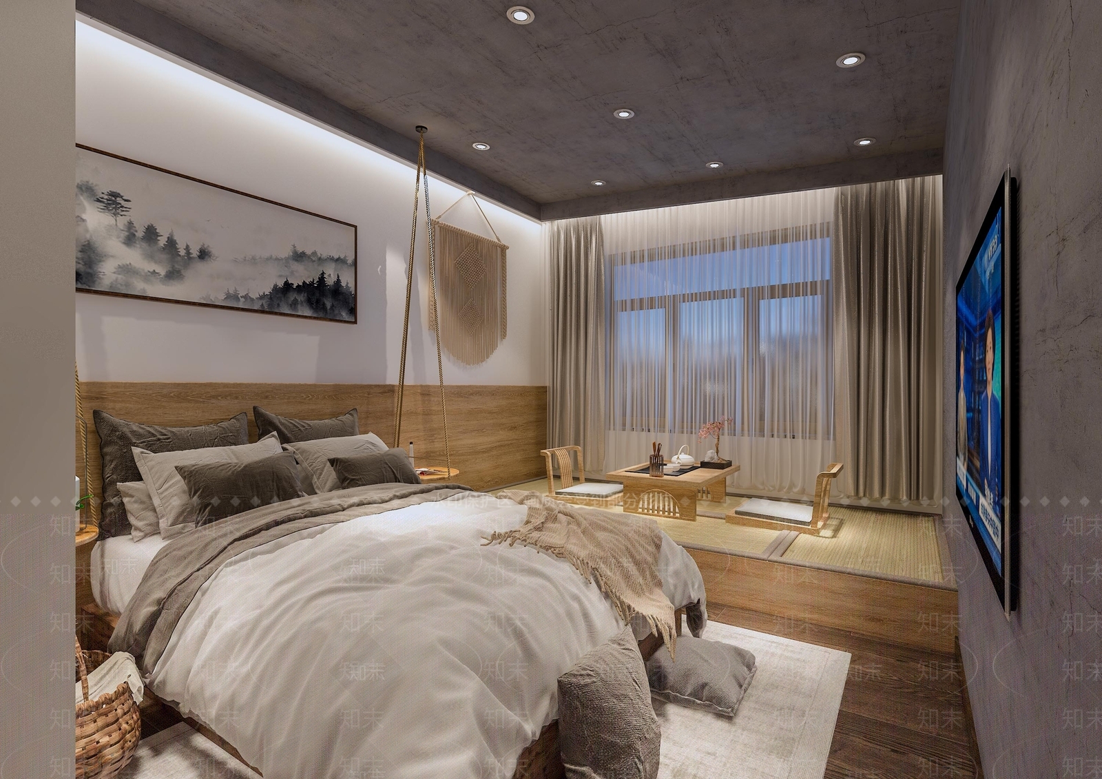 新中式民宿3D模型下载【ID:972949648】