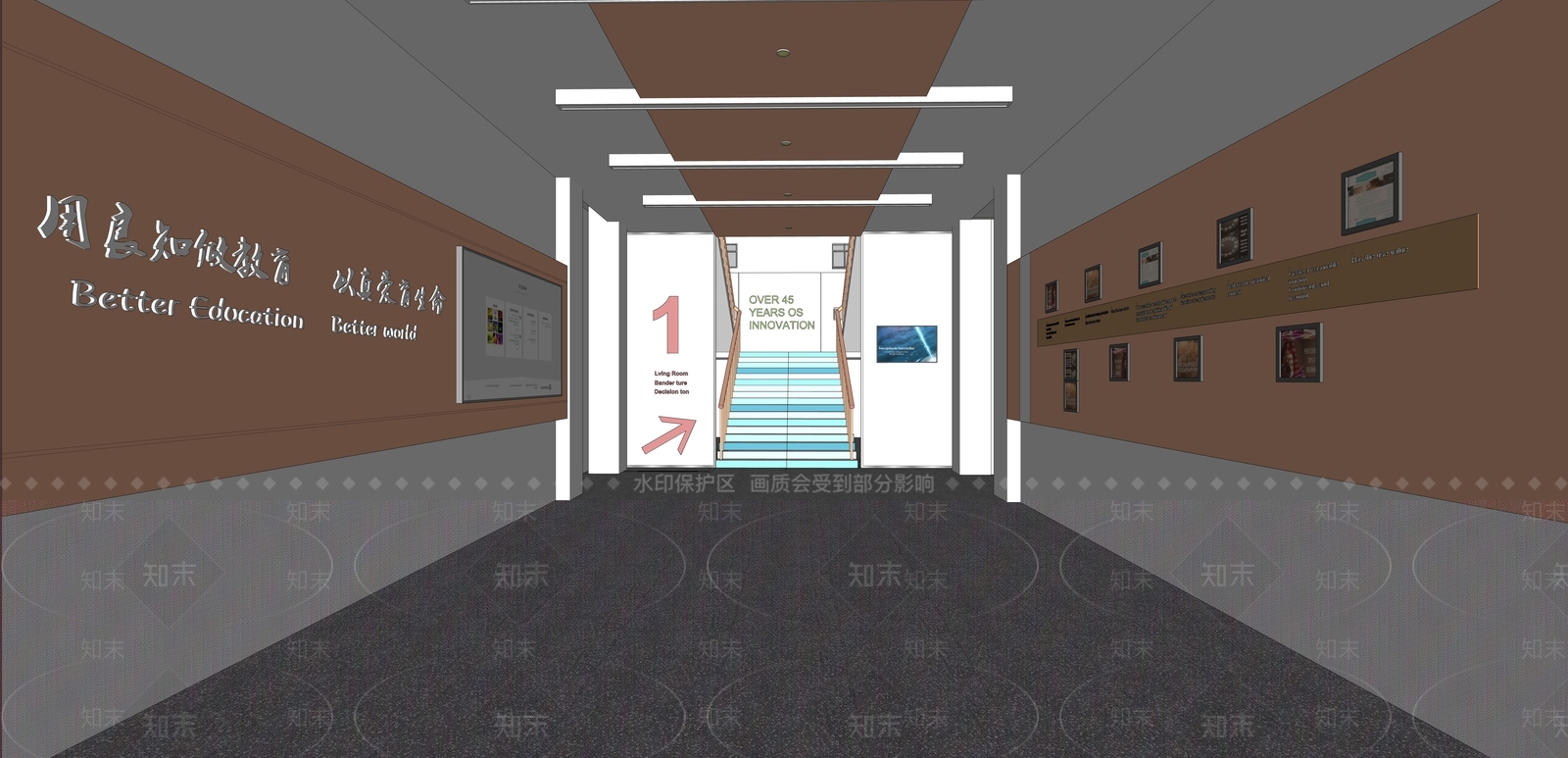 现代风格学校SU模型下载【ID:572965340】