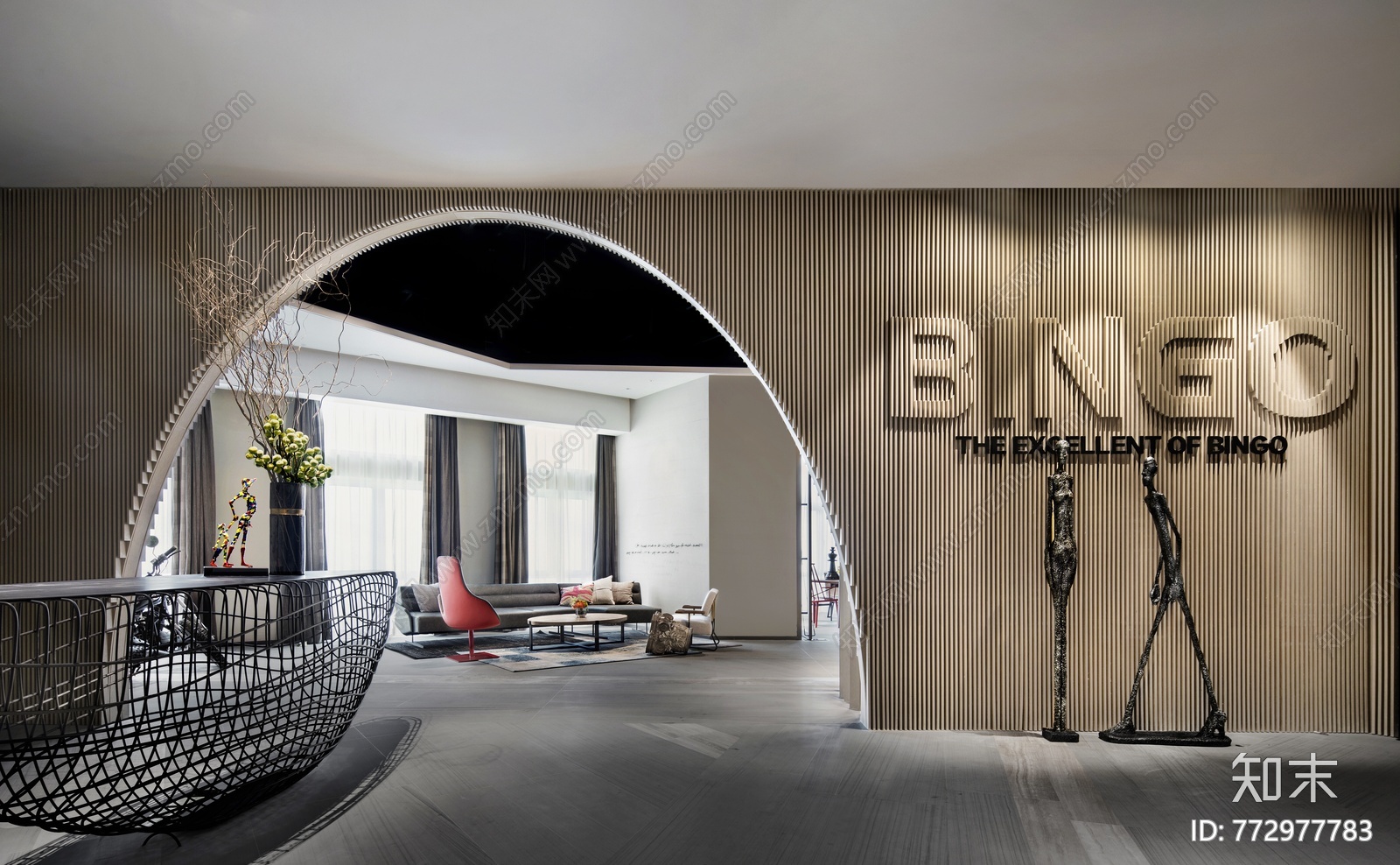 宾果国际展示中心会所施工图下载【ID:772977783】