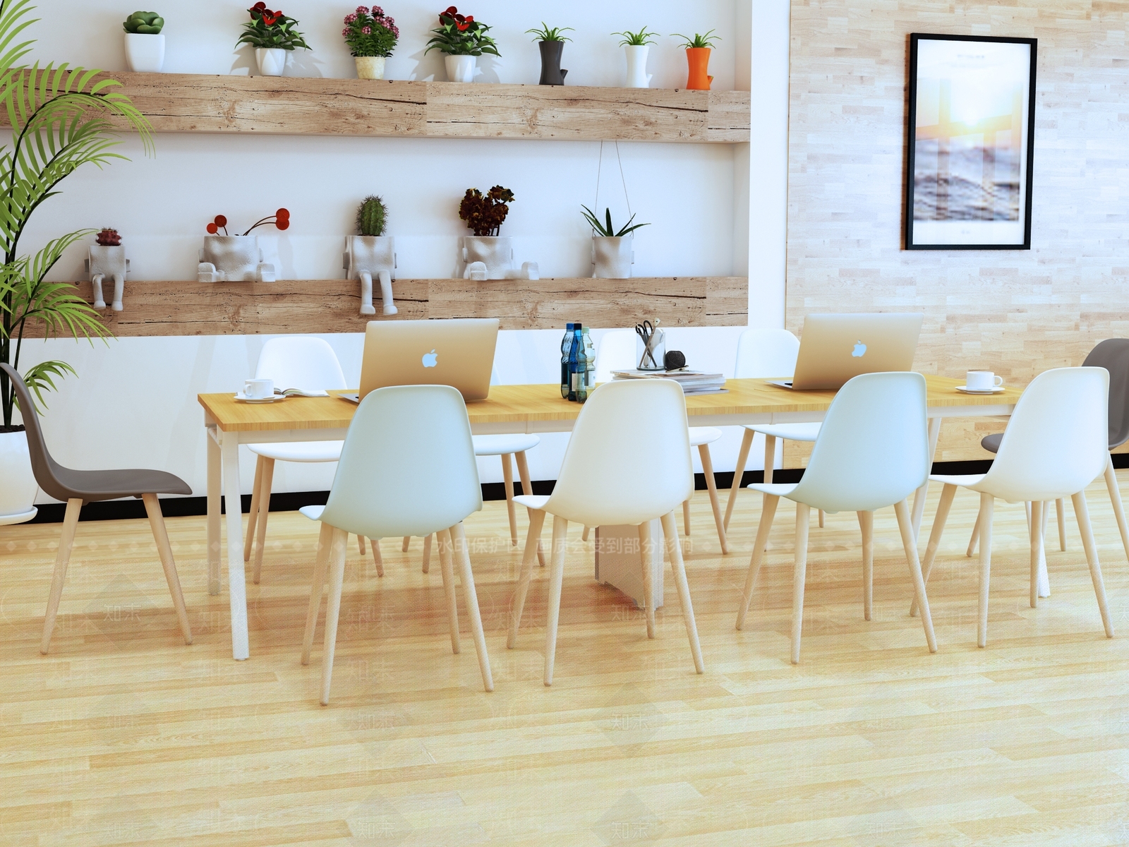 北欧办公室3D模型下载【ID:773000605】